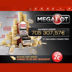 Jackpot Megapot Progressif du groupe Partouche